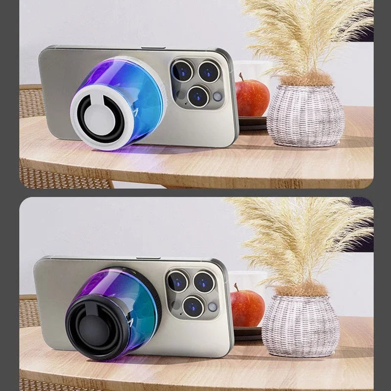 Caixa de Som Bluetooth Magnética Portátil RGB LED à Prova d’Água