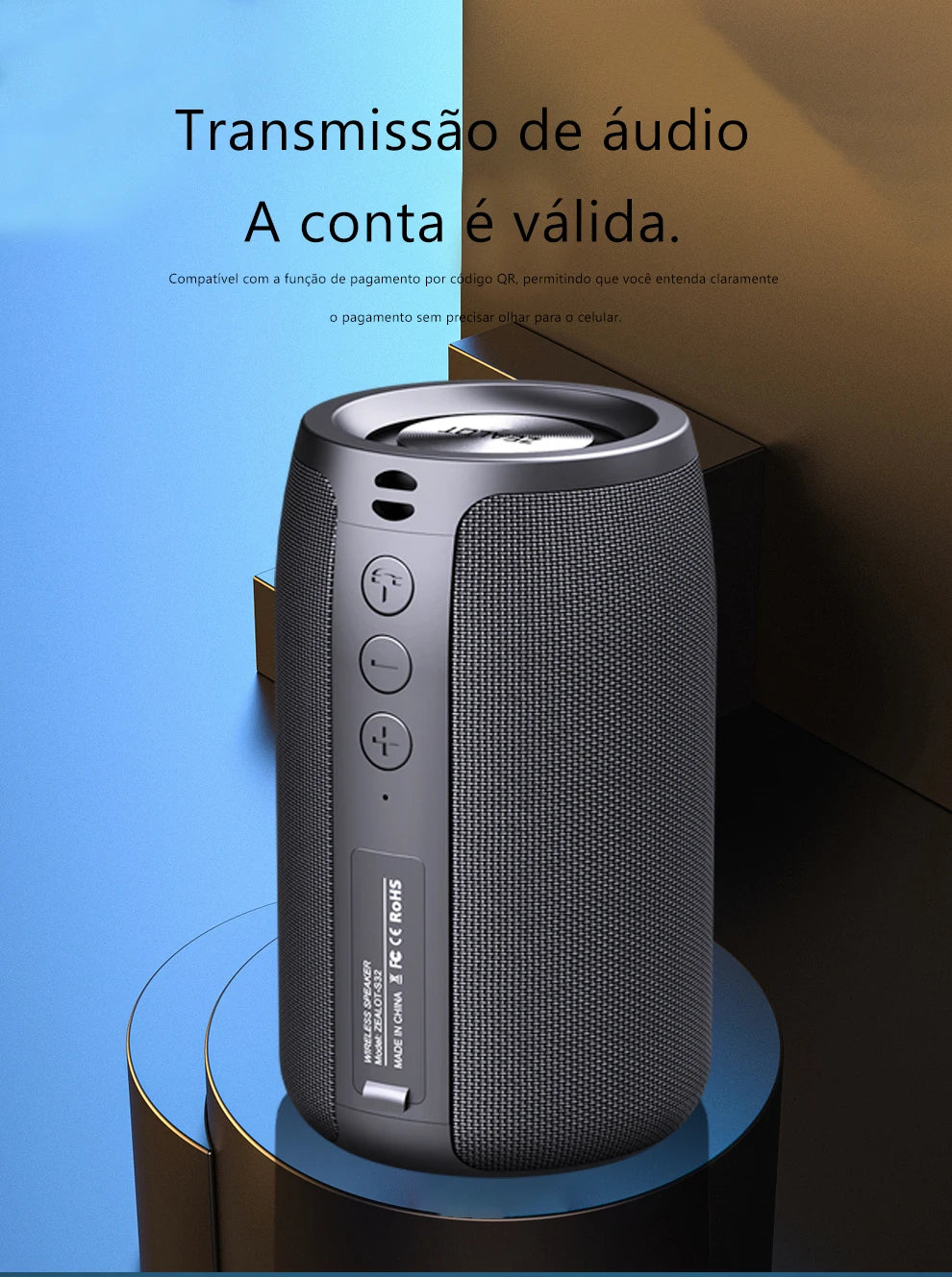 ZEALOT S32 10W Bluetooth Sound Box, 1800mAh