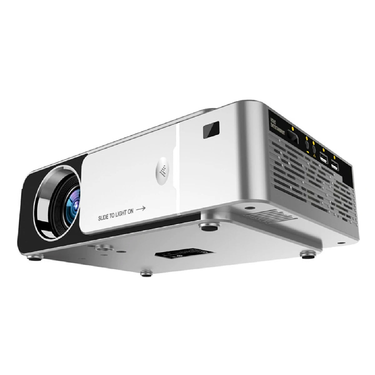 Projetor LED LCD Espelhamento de Celular Android e iOS com Wi-Fi 3500 Lumens T6P Plus