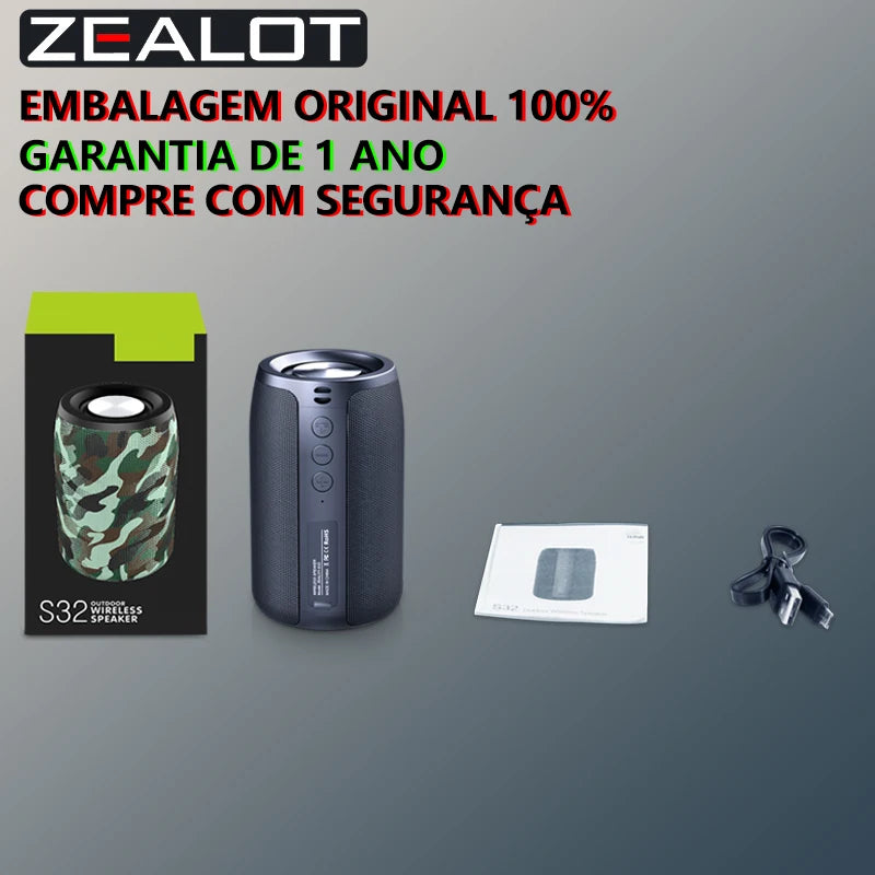ZEALOT S32 10W Bluetooth Sound Box, 1800mAh