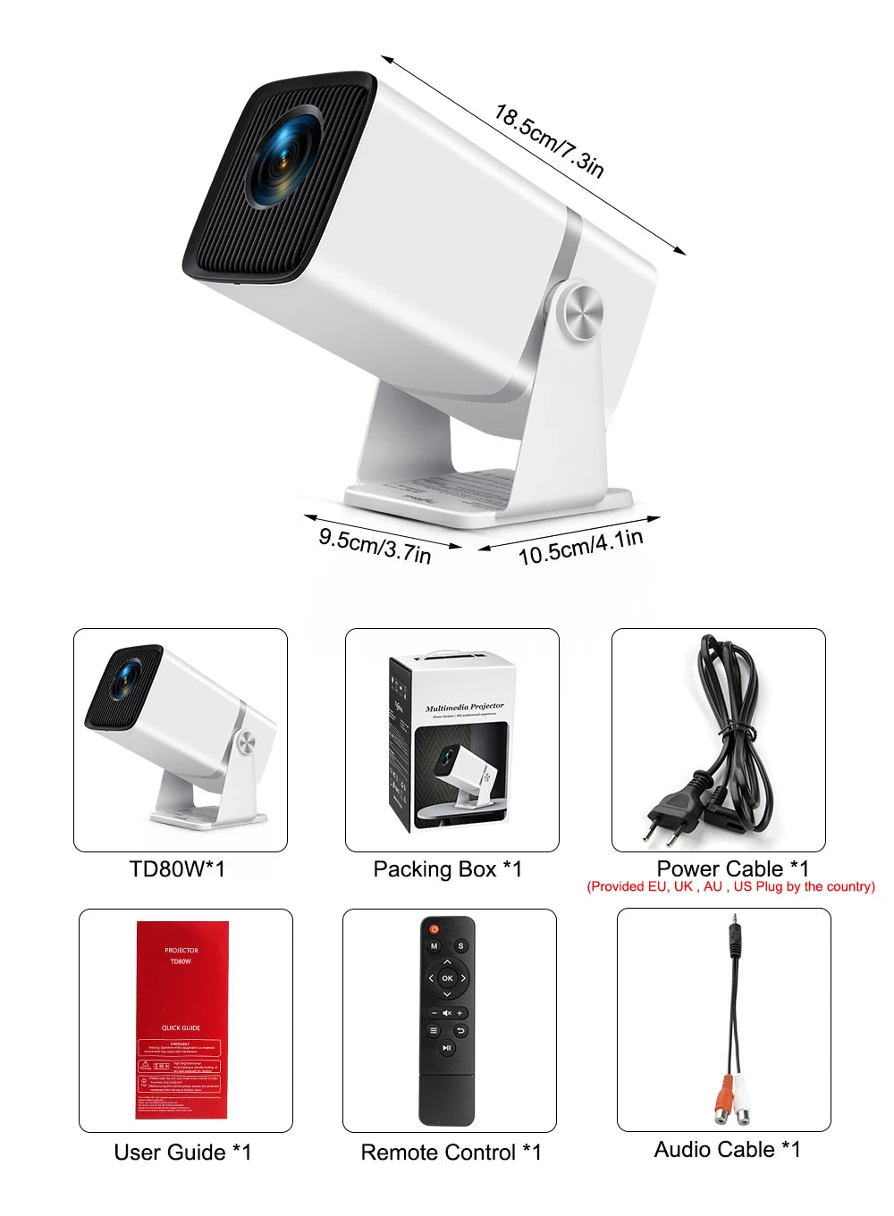 Projetor ThundeaL 4K Full HD
