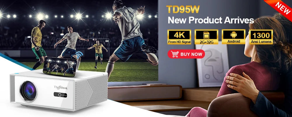 Projetor ThundeaL 4K Full HD