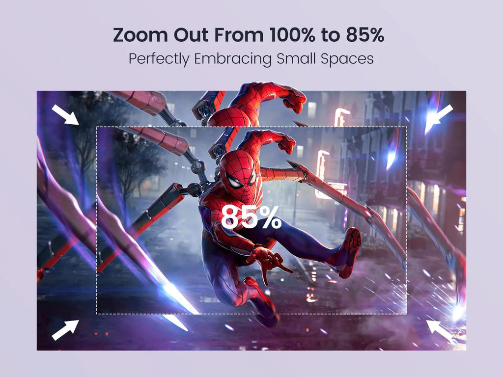 Wimius 1080p Projetor 720p com 270° de rotação