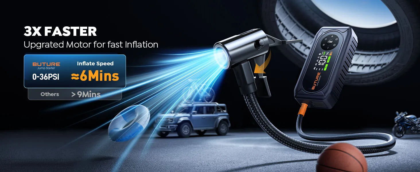 BUTURE 5500A Car Jump Starter Power Bank 18W