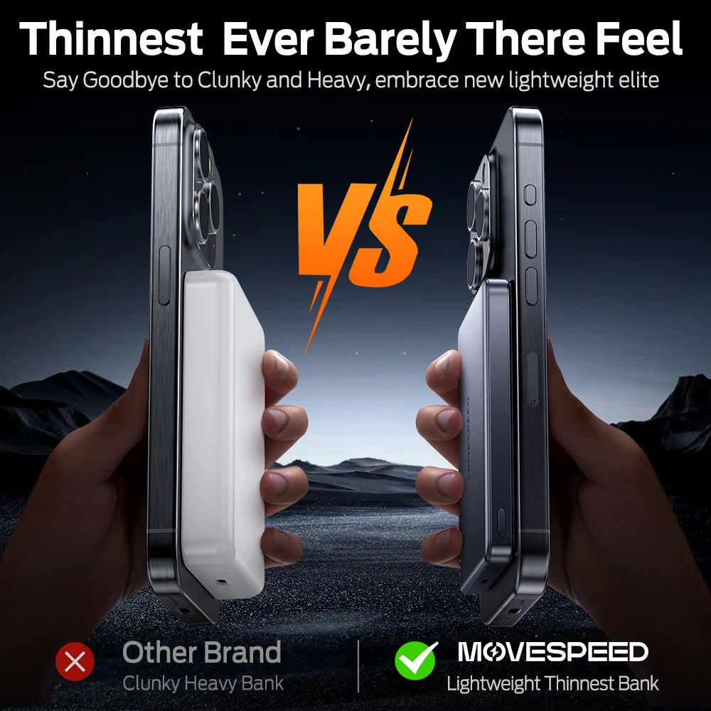 MOVESPEED S10 Slim Magnetic Power Bank 10000mAh PD20W
