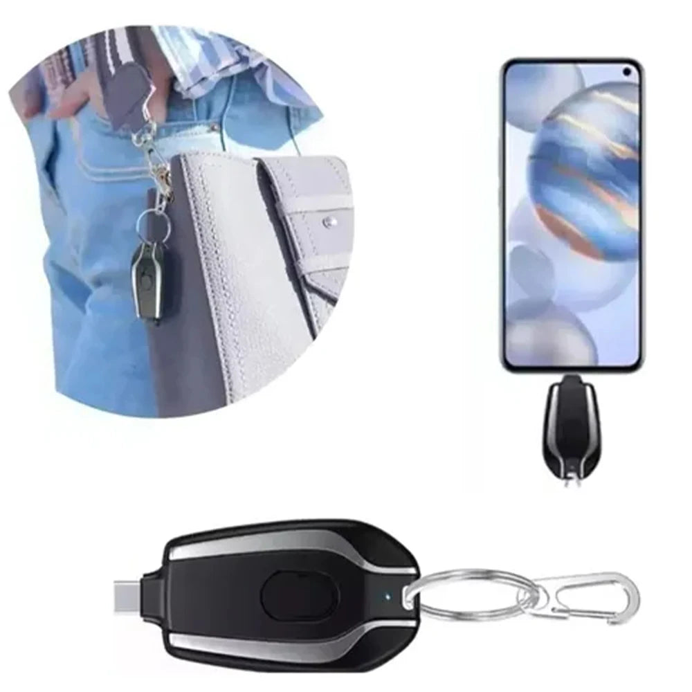 Power Bank Chaveiro 1500mAh Mini