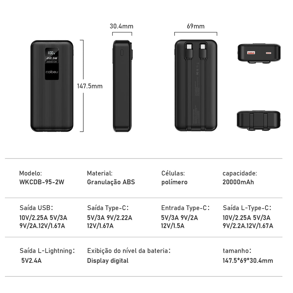 Power Bank 10000/20000 mAh