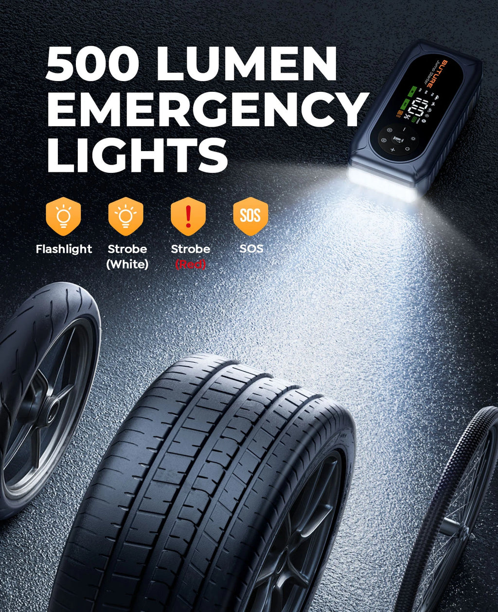 BUTURE 5500A Car Jump Starter Power Bank 18W
