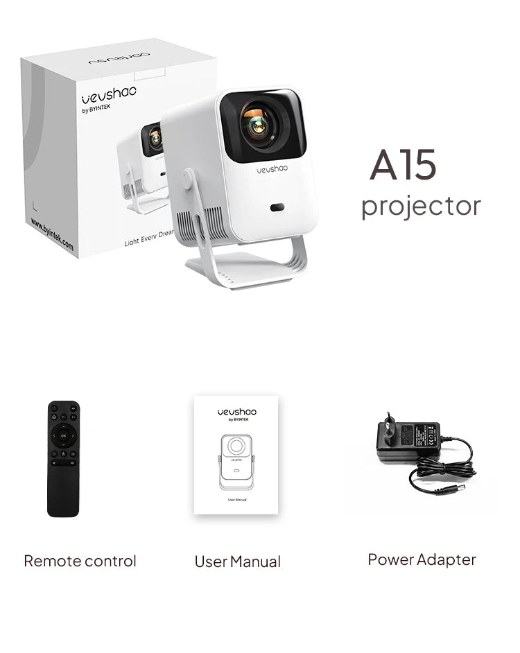 Projetor Portátil Vevshao A15 Smart