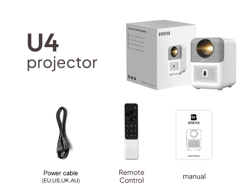 Projetor 4K BYINTEK LOVE U4